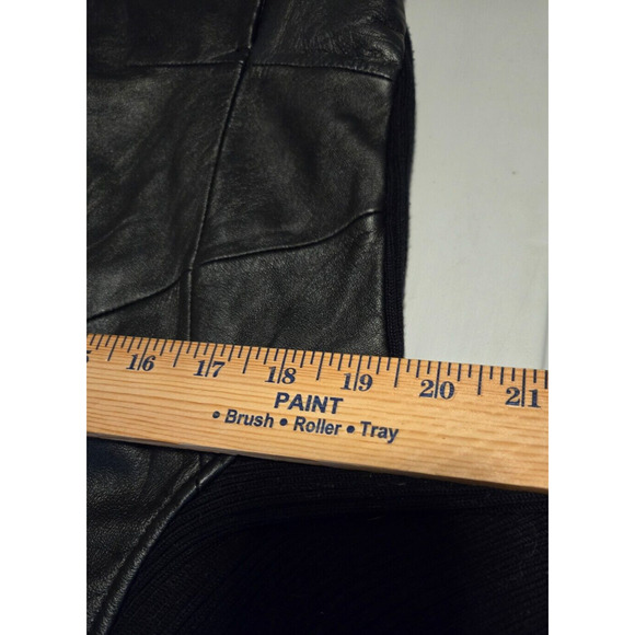 Jaclyn Smith Leather Jacket Size Large Black Classic Fit - Picture 3 of 5